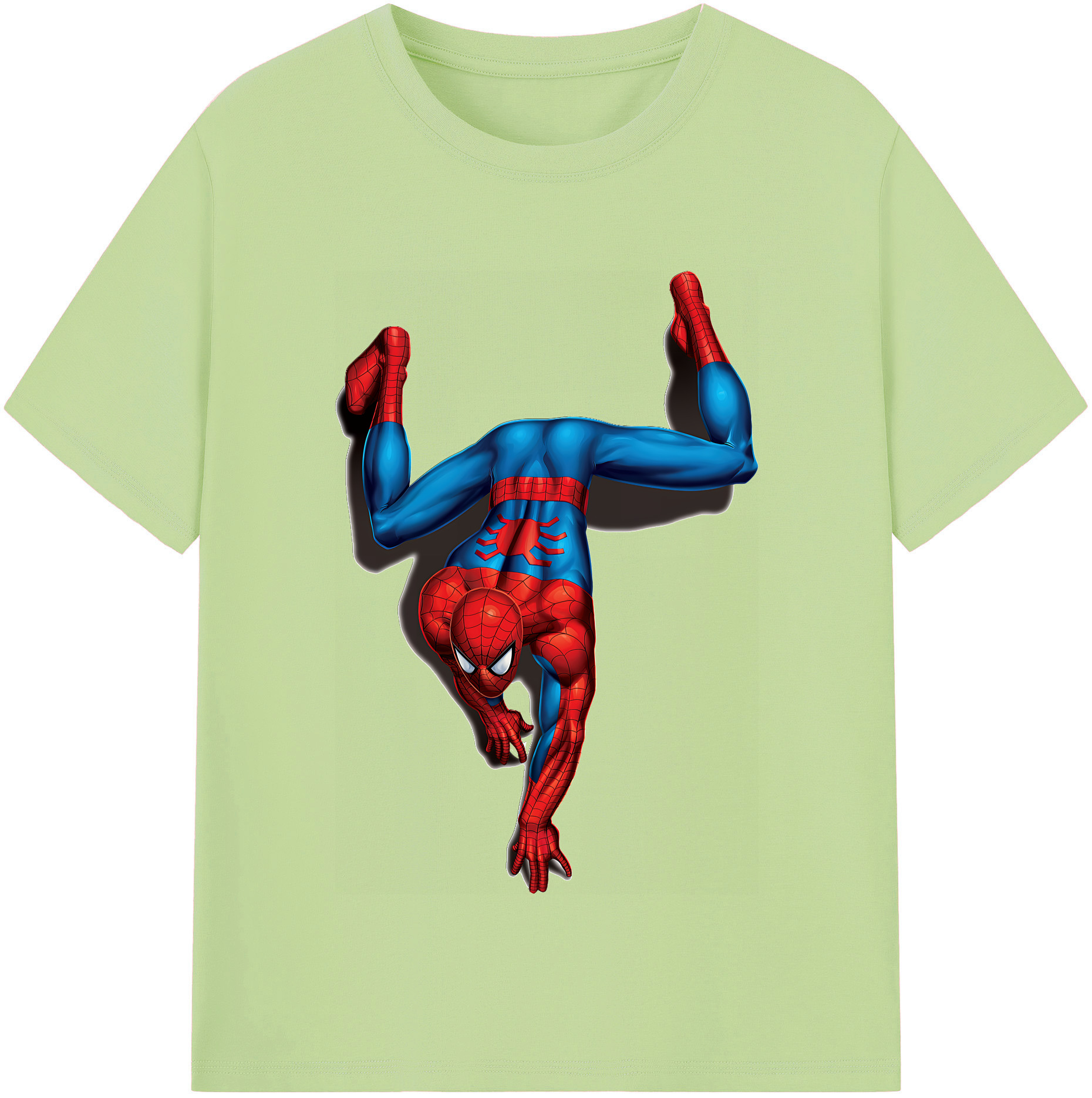 （画像用） Spider Man スパイダーマン 綿100％半袖Tシャツ（フロントプリント）